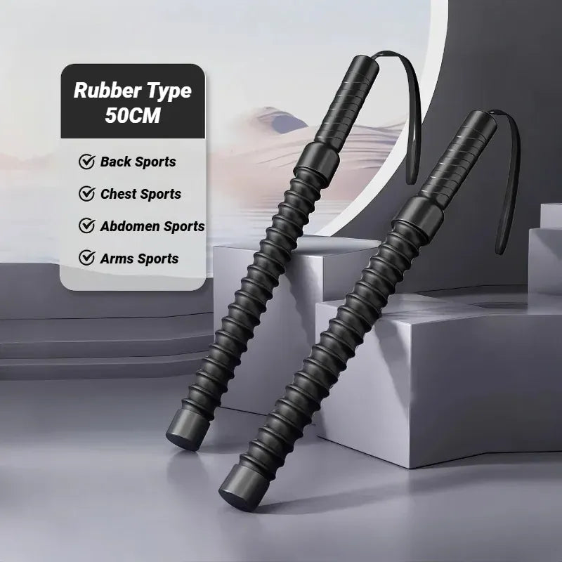 Strength Training Bar Ergonomic Fitness Grip Biceps Triceps Strengthener Spring Arm Expander Muscle Trainer Stainless Steel