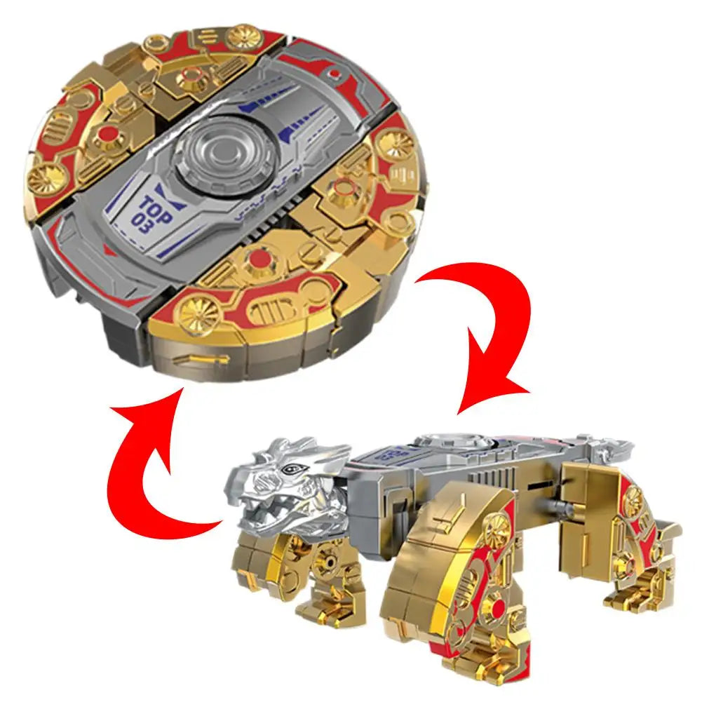 Transformable Robot Fidget Spinner - DIY Deformable Sensory Toy for Kids