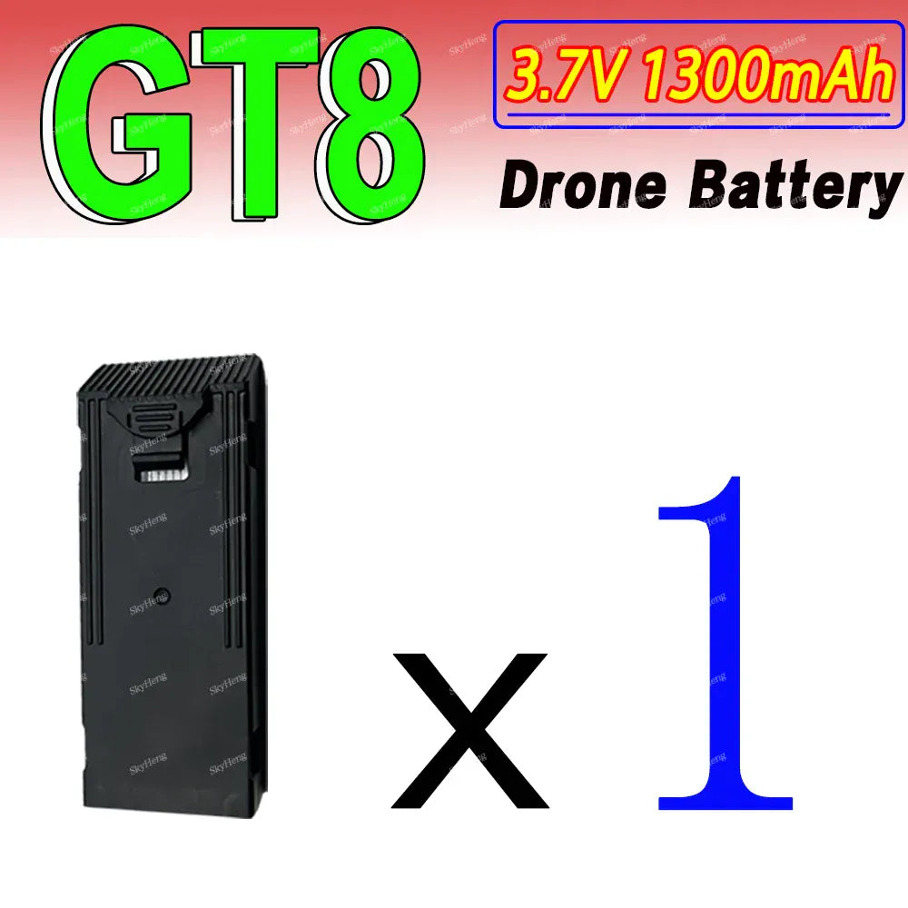 Wholesale GT8 Drone Battery 3.7V 1300mAh Original Battery GT8 4K Camera Drone Spare Lipo Battery GT8 Accessories Parts