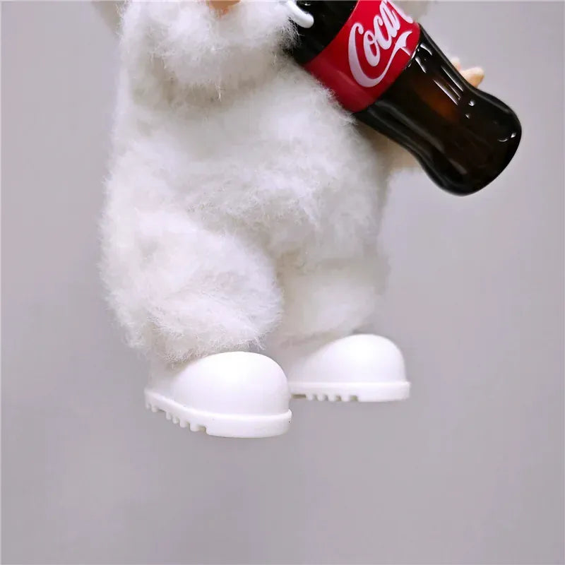 Workwear Outfit Clothes For Labubu Doll Fast Food French Fries Hamburgers Fahsion Coffee Apron Cosplay Clothing Accessories