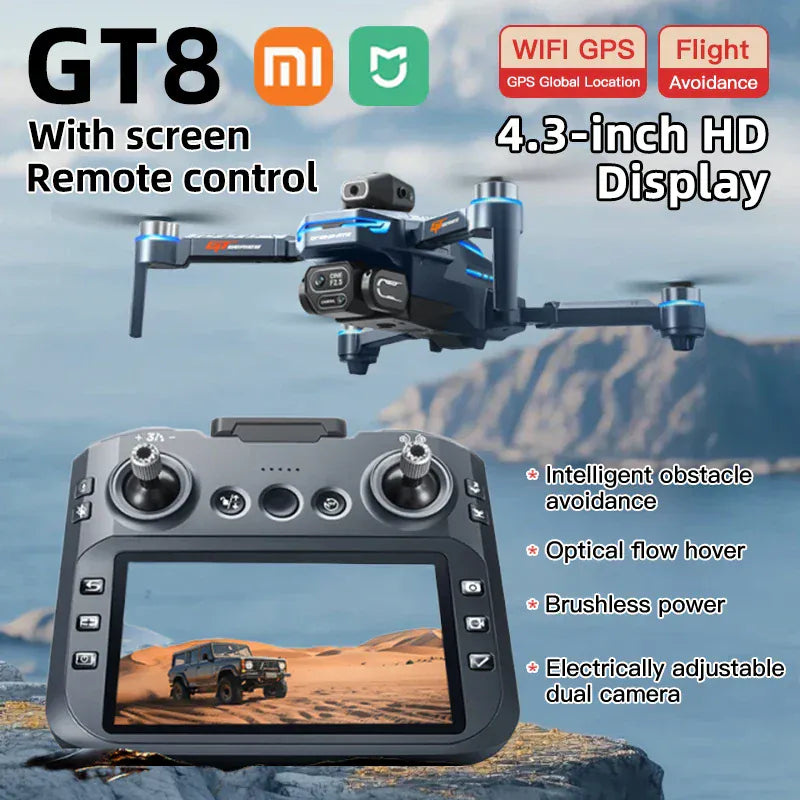Xiaomi Mijia GT8 Drone 4K Professional 8K Camera Aerial FPV Avoiding Obstacle with Large Screen Remote Control Folding RC Dron