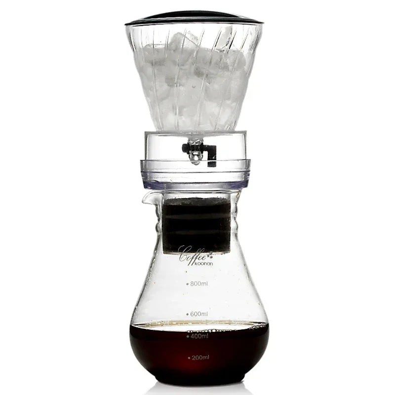 YRP Water Drip Coffee Machine New Reusable Filter Tools Glass Espresso Coffee Dripper Pot Ice Cold Brew Coffee Maker